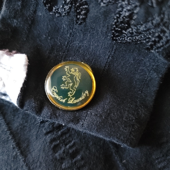 English Laundy Men's Embroidered Button up shirt size M - Picture 3 of 7